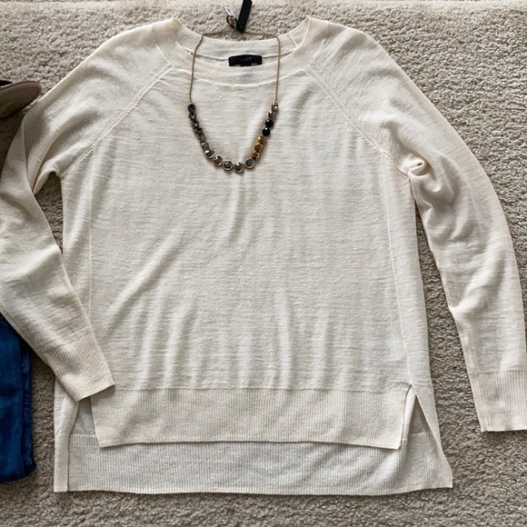J. Crew Linen Blend Lightweight Sweater - Picture 2 of 6